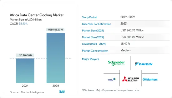 Africa Data Center Cooling - Market