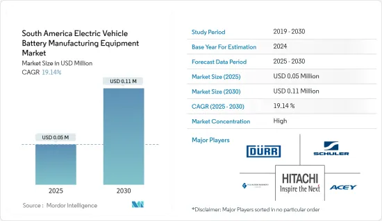 South America Electric Vehicle Battery Manufacturing Equipment - Market - IMG1